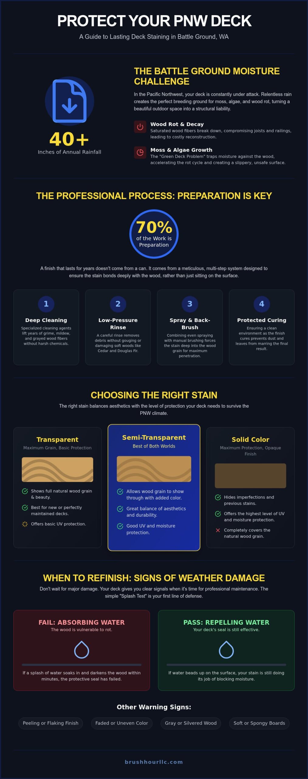 Expert Deck Staining Services in Battle Ground WA: Protect and Revitalize Your Outdoor Space