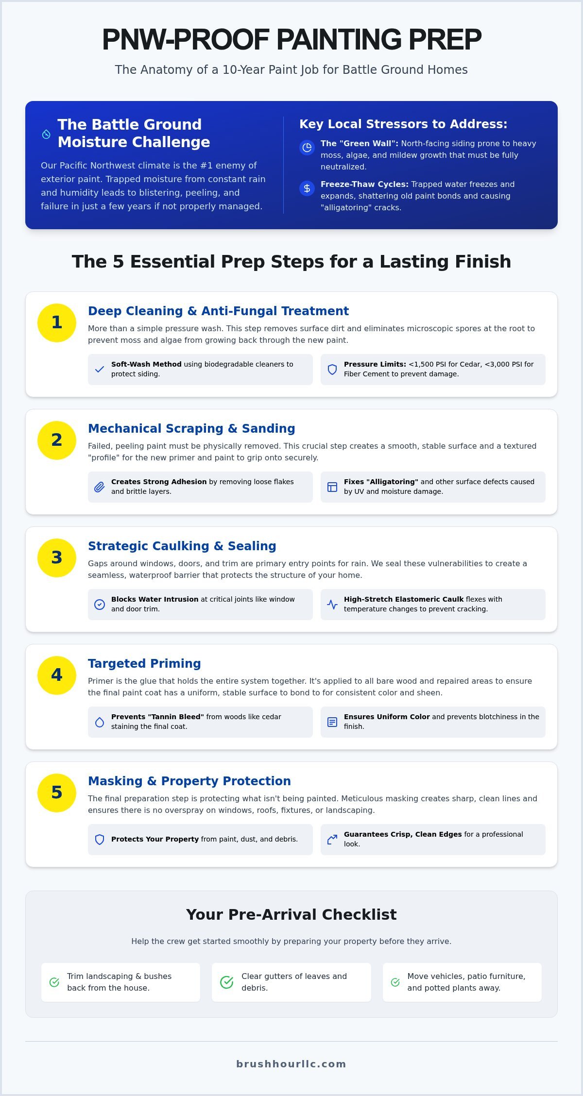 Expert Exterior Painting Prep in Battle Ground: The Key to a Lasting Finish